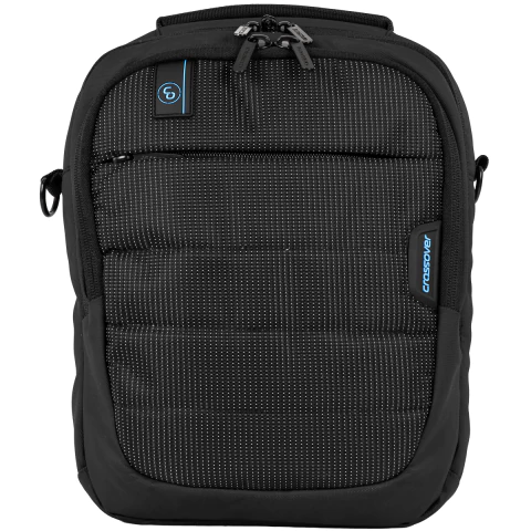 Morral Grande Crossover Office Negro con Azul
