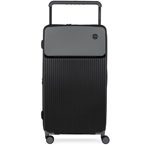 Valija Crossover Rigida Remy Grande 28" Polipropileno Negro con Gris