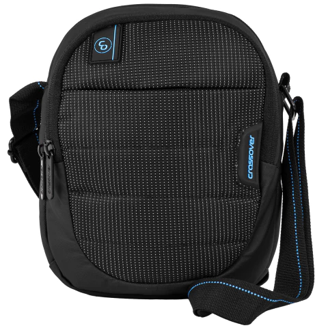 Morral Chico Crossover Office Negro con Azul