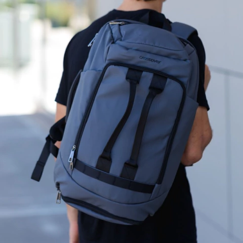 Mochila Crossover Orion Gris con Negro