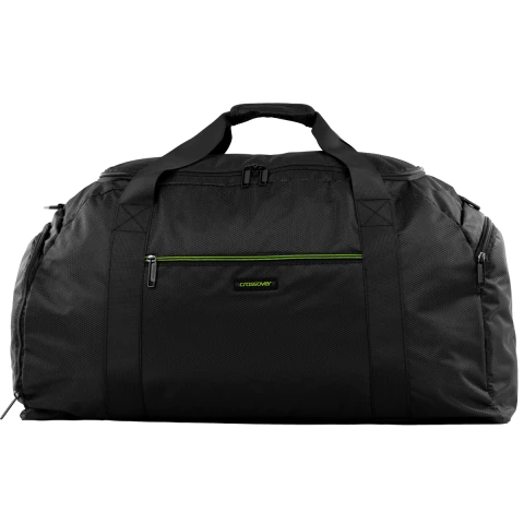 Bolso Grande Liviano Crossover Fusion 20906 Negro con Verde