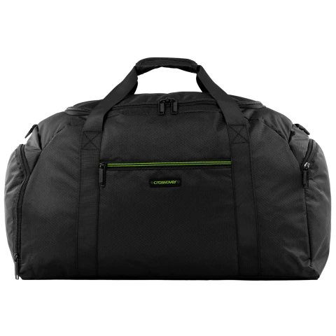 Bolso Mediano Liviano Crossover Fusion 20905 Negro con Verde