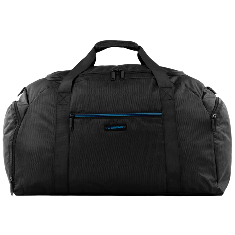 Bolso Mediano Liviano Crossover Fusion 20905 Negro con Azul