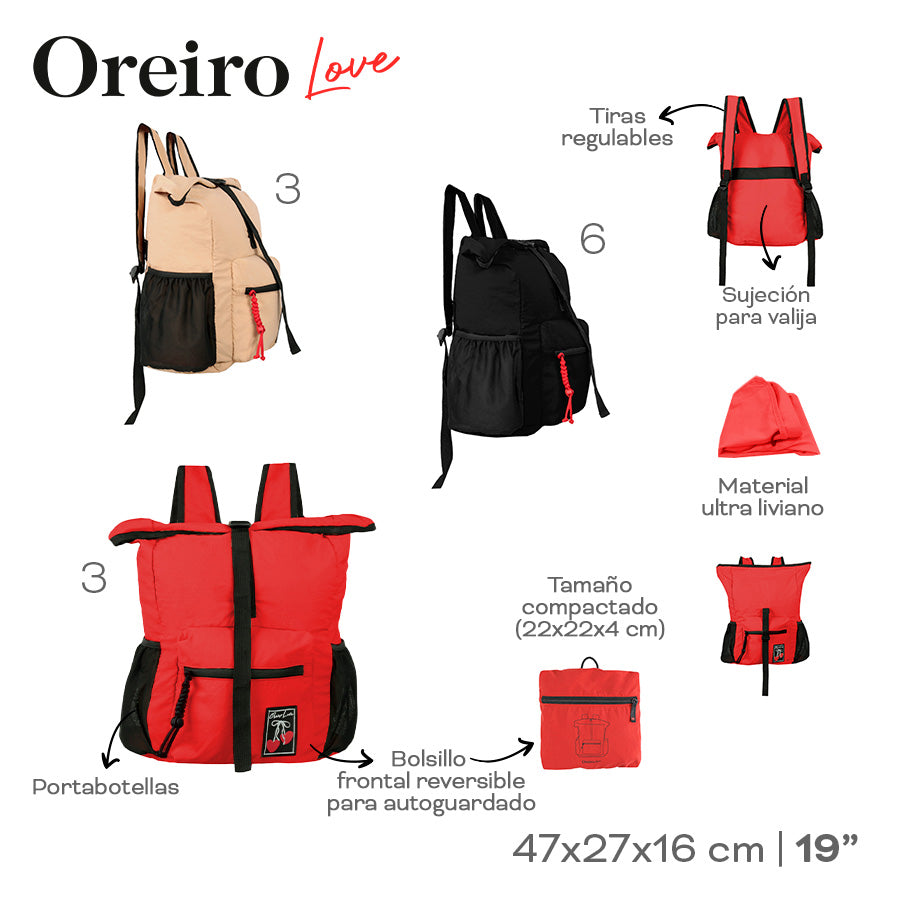 MOCHILA VIAJE OREIRO LOVE 29136