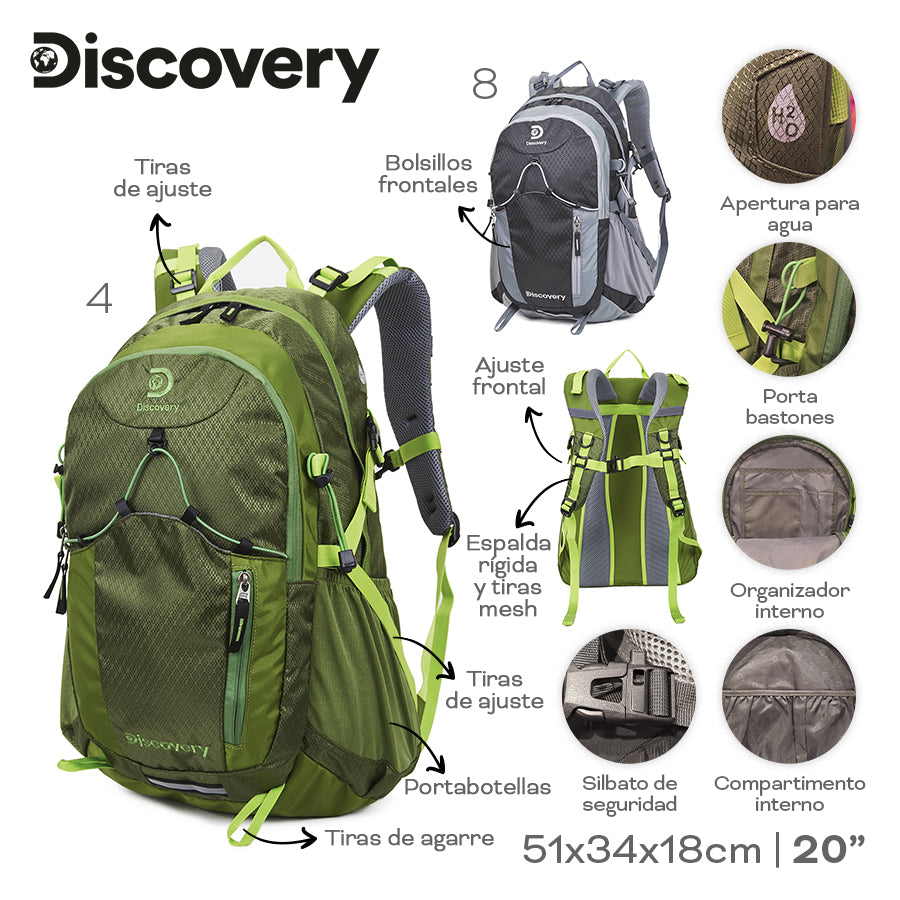 MOCHILA CAMPING DISCOVERY 22313