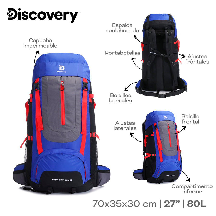 MOCHILA CAMPING DISCOVERY 16042-16043