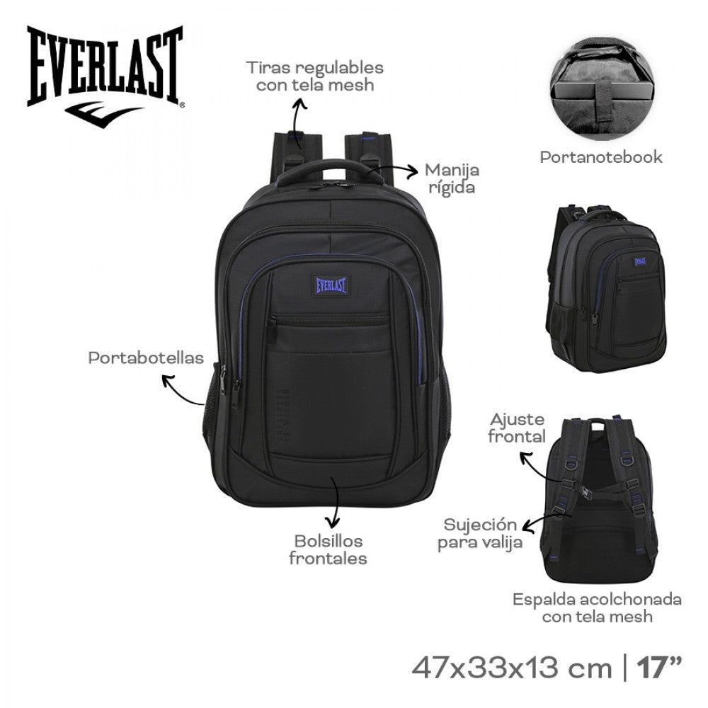 MOCHILA PORTANOTEBOOK EVERLAST 31596