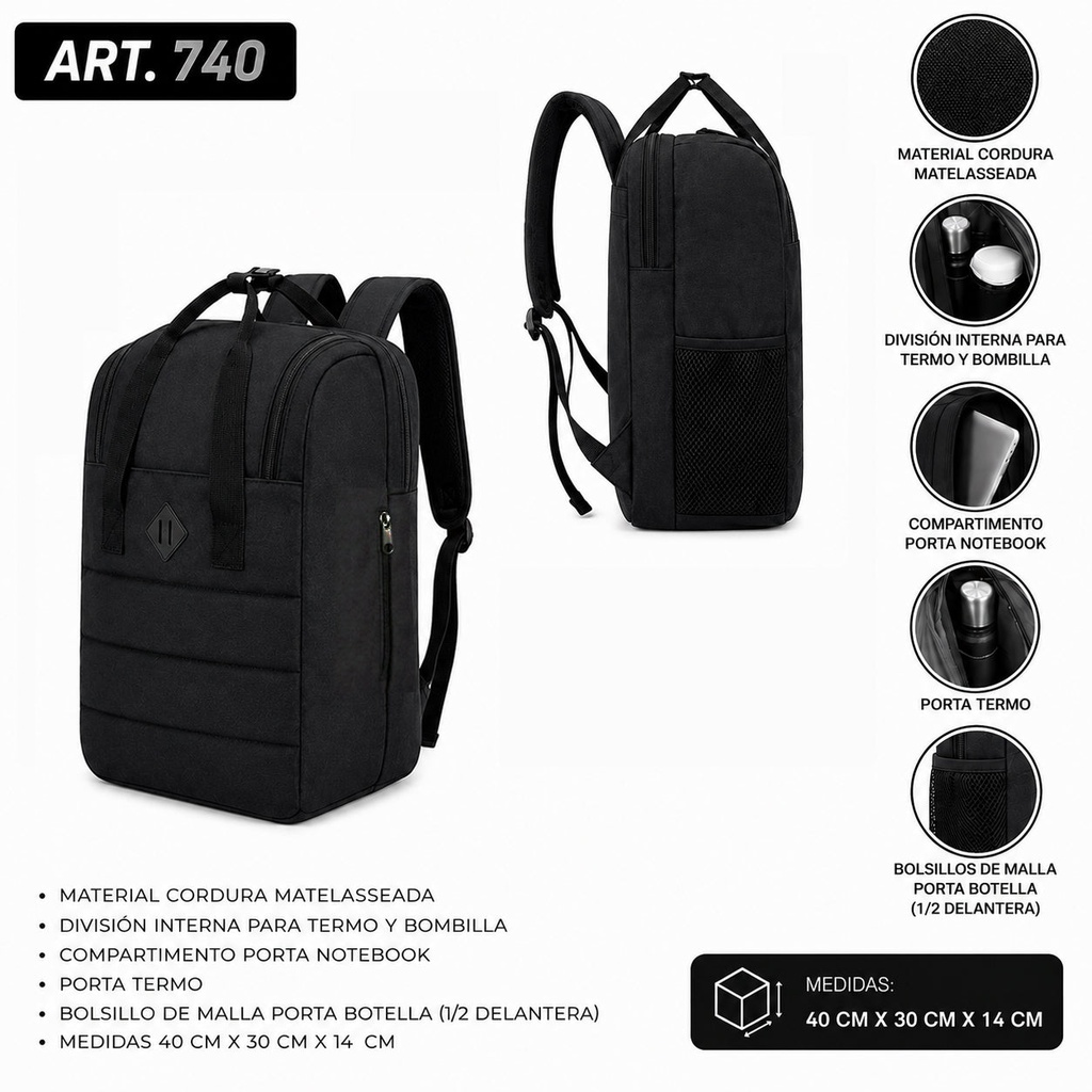 MOCHILA MATERA PORTANOTEBOOK 740