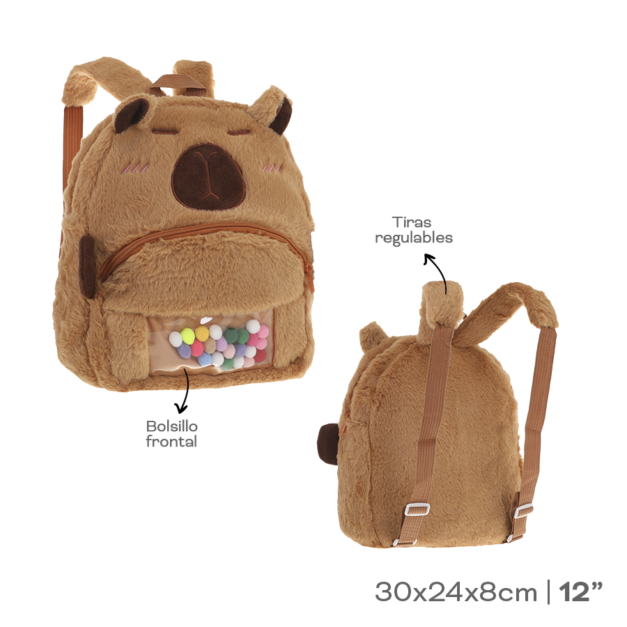 MOCHILA PELUCHE CAPIBARA 53706