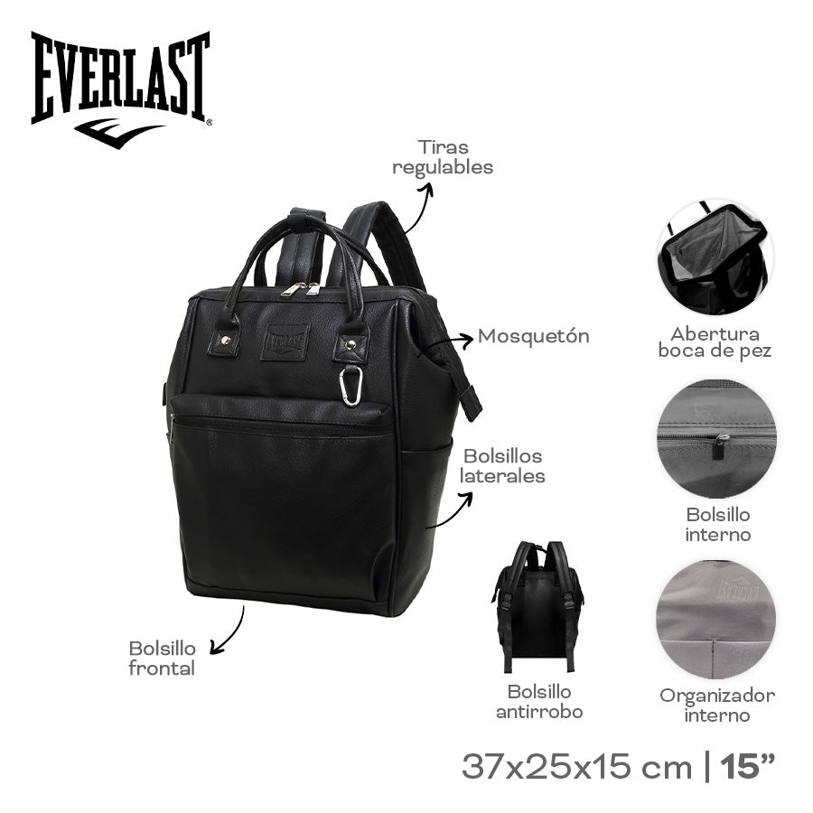 MOCHILA CARTERA EVERLAST ECO CUERO 22741