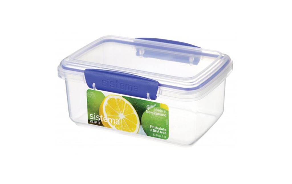 Contenedor Sistema Klip It Rectangular 1L