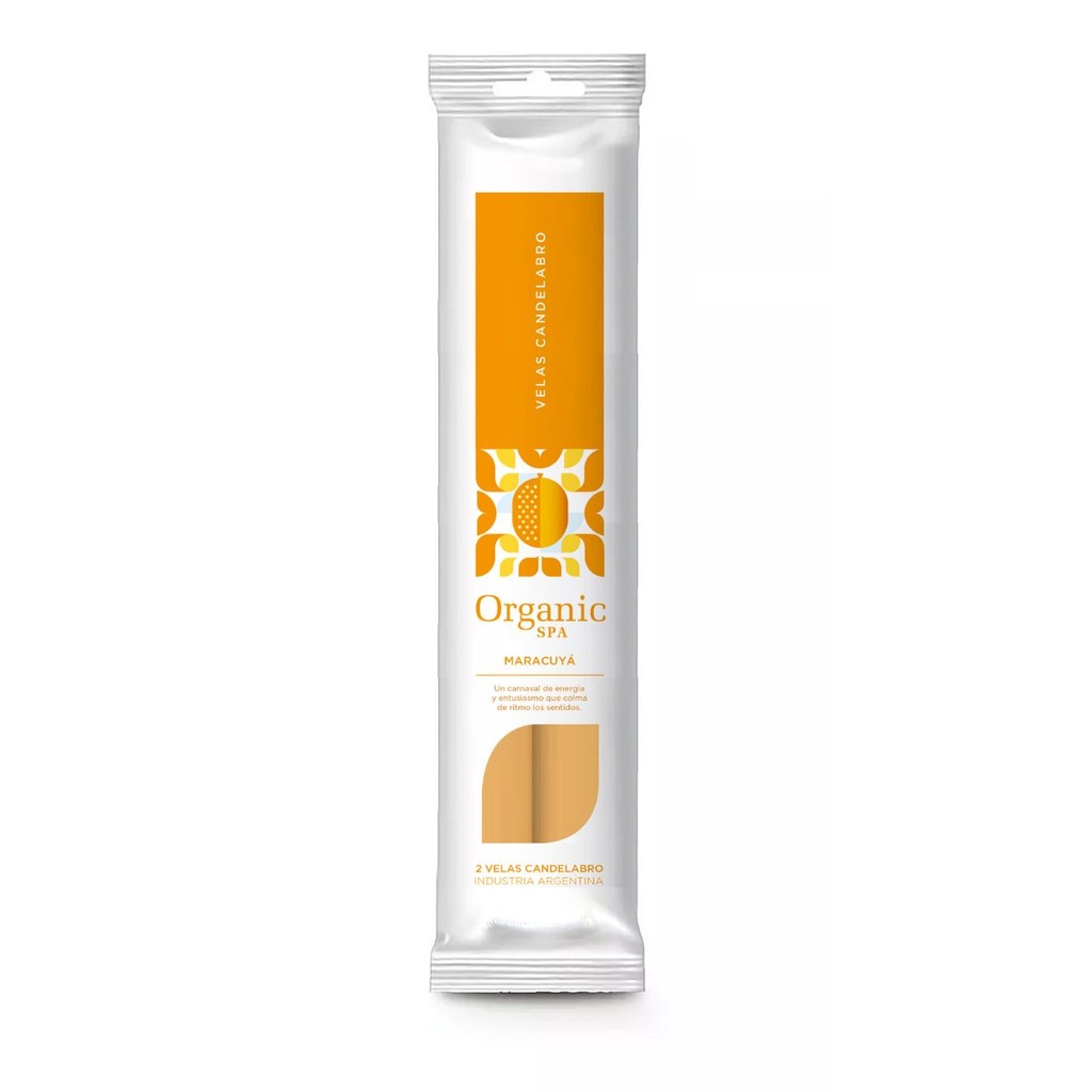 VELA CANDELABRO MARACUYÁ