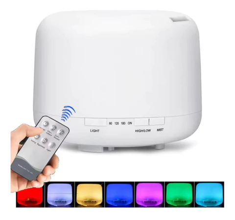 Difusor Aromatico Humidificador Ultrasónico Led