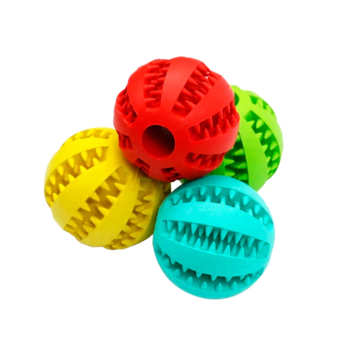 Pelota de goma TPR limpiadientes.
