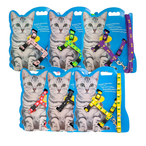 Pretal para gato con diseños