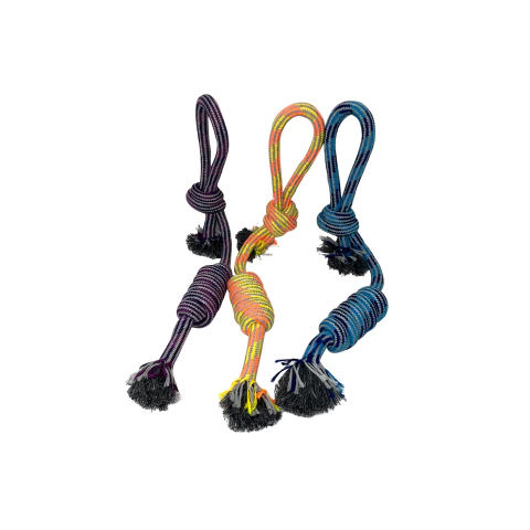 Juguete soga con nudo. 45cm