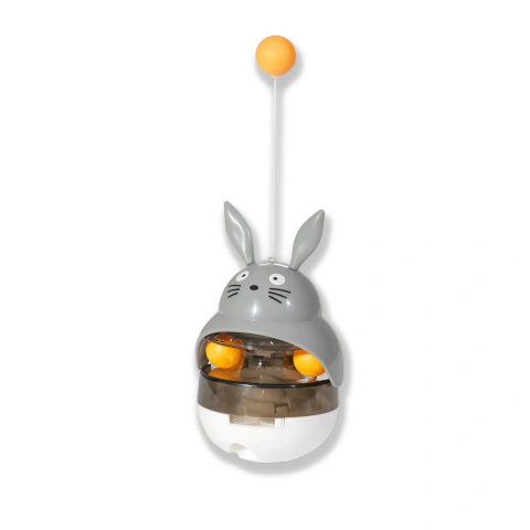 Juguete tumbler interactivo "Totoro" con dispensador de comida
