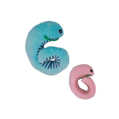 Peluche gusano 16cm