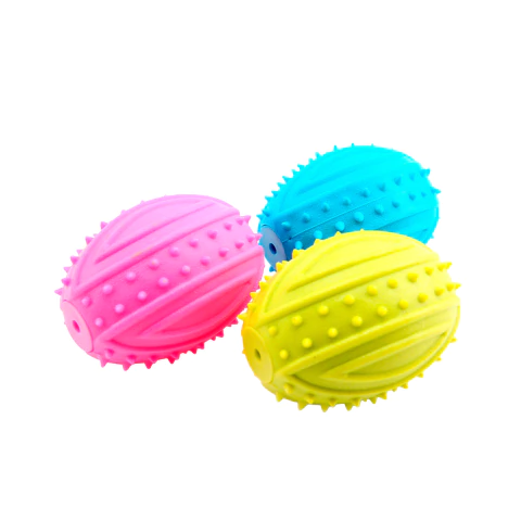 Pelota rugby goma TPR 6,5x 9,5cm