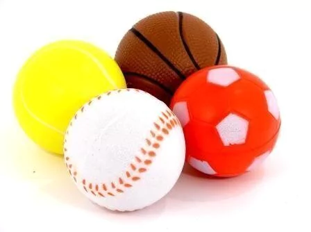 Pelotas de rehabilitacion soft motivos deportivos x 4 unidades