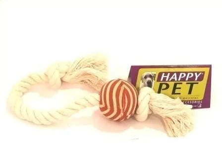 Pelota de goma con soga