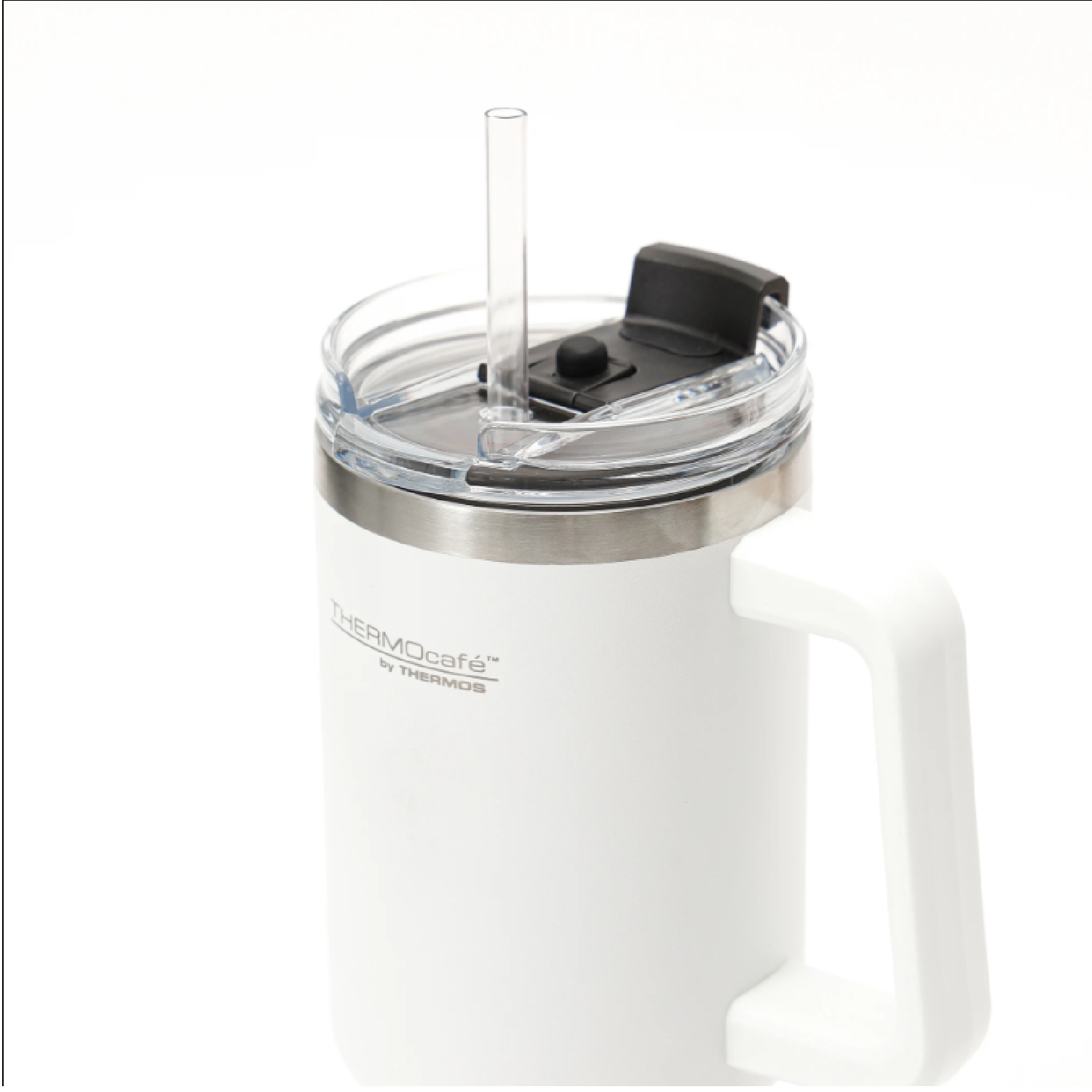 Taza térmica con asa BLANCO 1200ML