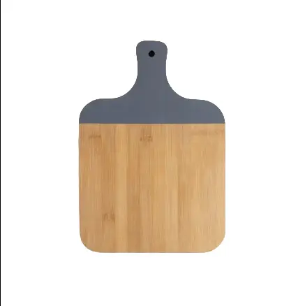 TABLA DE BAMBOO CON MANGO GRIS 34*17 CM