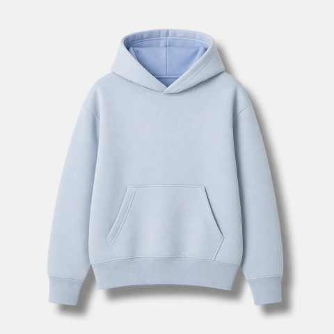 BUZO CANGURO OVERSIZE CLARO FRISA INVISIBLE PREMIUM