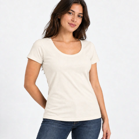 REMERA MUJER PEINADO NUEVA MOLDERIA CON TAPA COSTURA