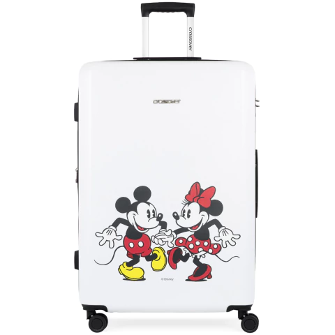 [CX-503004] Valija Crossover Disney Grande Mickey & Minnie Happy Moments Blanco