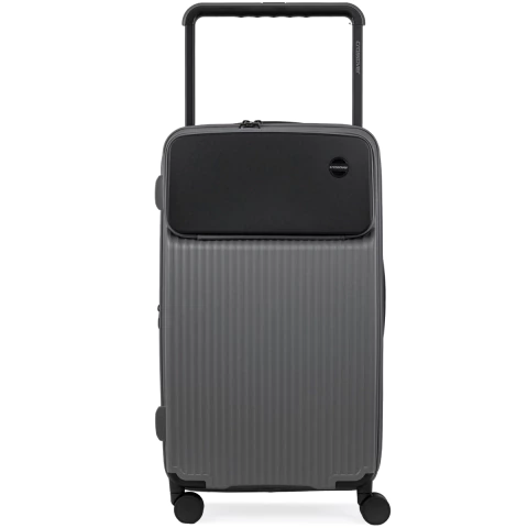 [CX-930003] Valija Crossover Rigida Remy Mediana 24" Polipropileno Gris con Negro