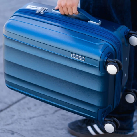 [CX-931002-1] Valija Crossover Carry On Policarbonato Dora Azul