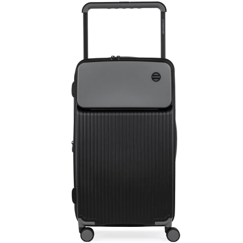[CX-930003-1] Valija Crossover Rigida Remy Mediana 24" Polipropileno Negro con Gris