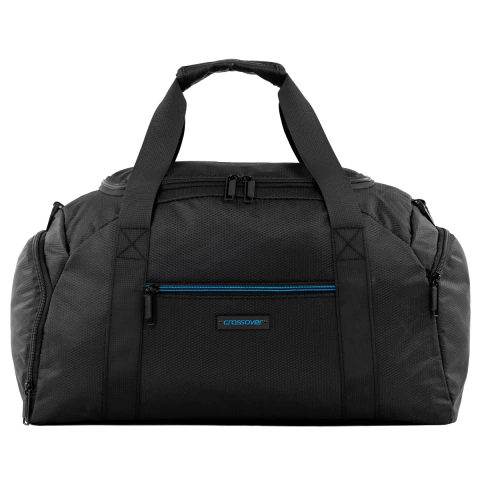 [CX-20904-2] Bolso Chico Liviano Crossover Fusion 20904 Negro con Azul