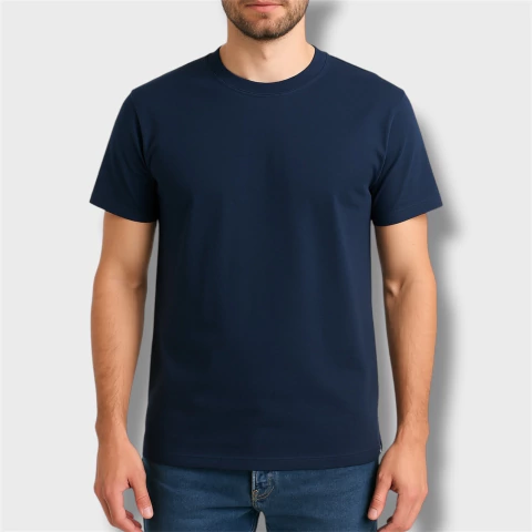 [RY-REMERAAZULMARINOAL] REMERA AZUL MARINO ALGODÓN PEINADO
