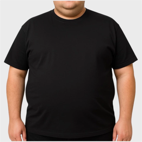 [RY-REMERANEGRAPEINADO] REMERA NEGRA PEINADO TALLE ESPECIAL