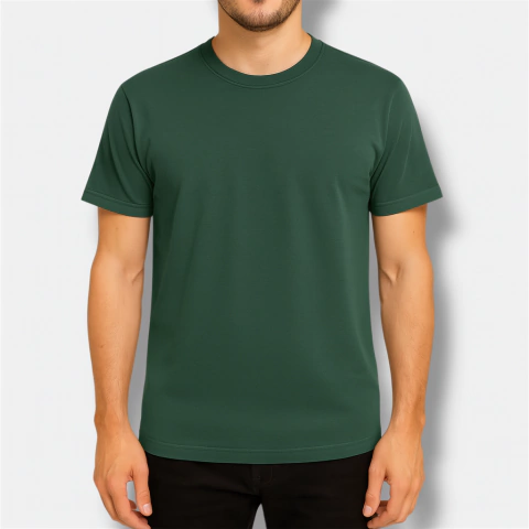 [RY-REMERAVERDEINGLESA] REMERA VERDE INGLÉS ALGODÓN PEINADO
