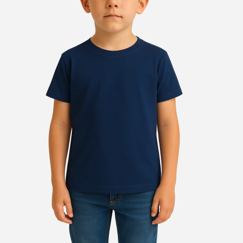 [RY-REMERADENINOAZULMA] REMERA DE NIÑO AZUL MARINO