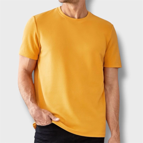 [RY-REMERAAMARILLAALGO] REMERA AMARILLA ALGODÓN PEINADO 24.1