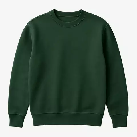 [RY-CUELLOREDONDOVERDE] BUZO CUELLO REDONDO VERDE INGLÉS FRISA INVISIBLE