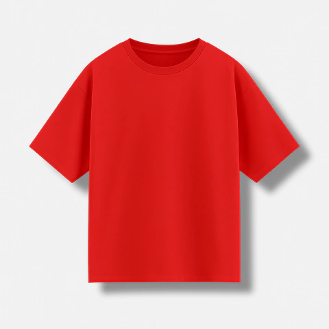 [RY-REMERAROJAOVERSIZE] REMERA ROJA OVERSIZE PEINADO