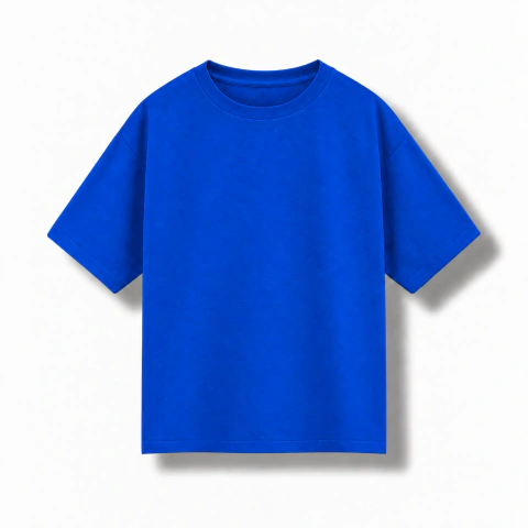 [RY-REMERAAZULFRANCIAO] REMERA AZUL FRANCIA OVER 20.1 PREMIUM NUEVA MOLDERIA