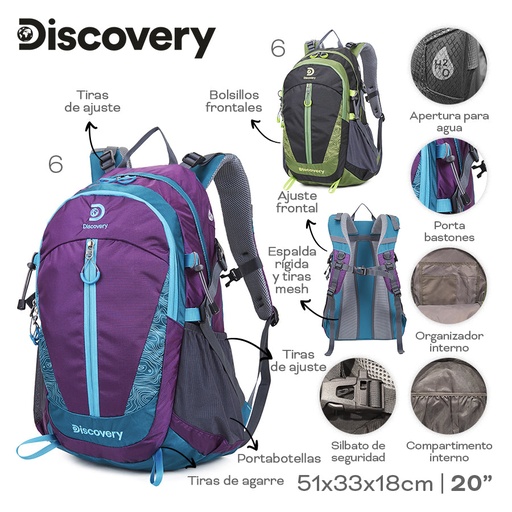 [LN-27392] MOCHILA CAMPING DISCOVERY 22312