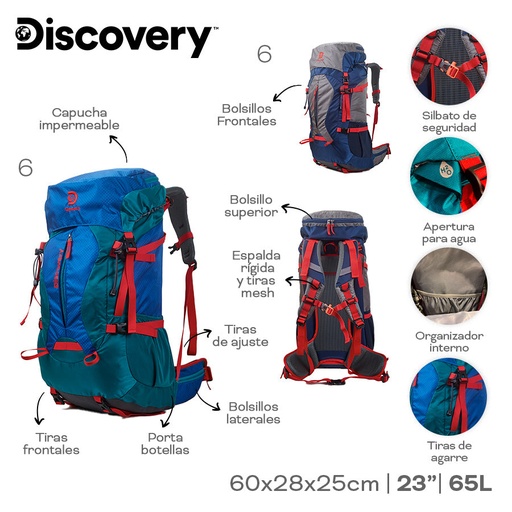 [LN-28819] MOCHILA CAMPING DISCOVERY 22321