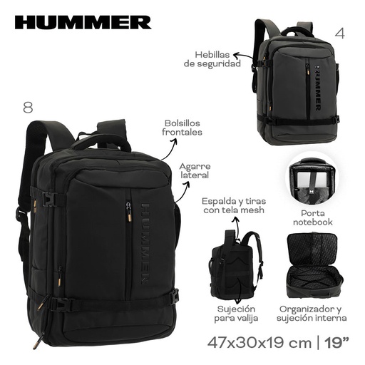 [LN-35718] MOCHILA PORTANOTEBOOK HUMMER 53668