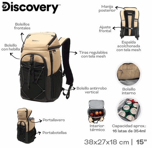 [LN-37815] MOCHILA COOLER BAG DISCOVERY 28930