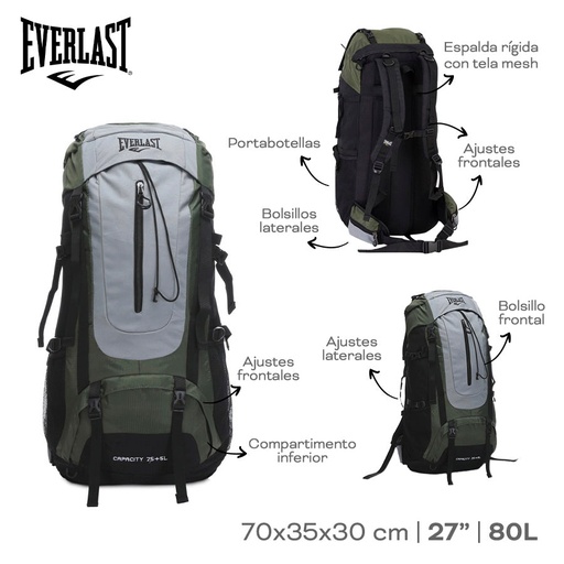 [LN-21331] MOCHILA CAMPING EVERLAST 11585