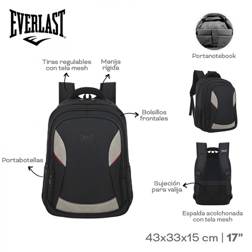 [LN-37974] MOCHILA PORTANOTEBOOK EVERLAST 31604