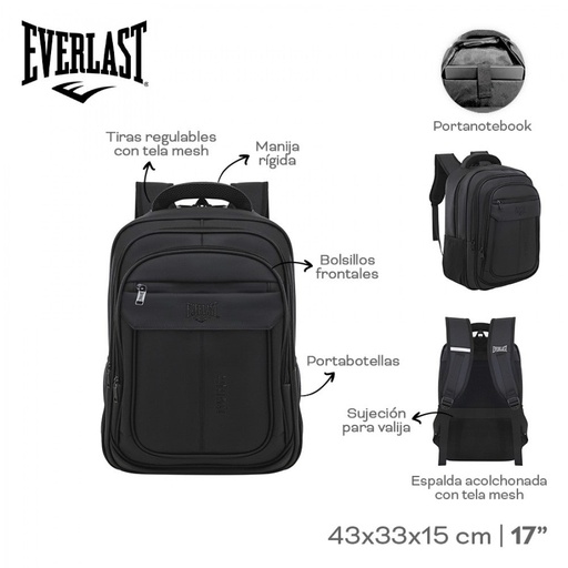 [LN-37972] MOCHILA PORTANOTEBOOK EVERLAST 31603