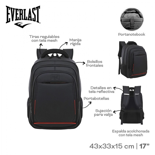 [LN-37970] MOCHILA PORTANOTEBOOK EVERLAST 31602